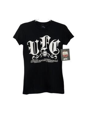 UFC Women's Black Crewneck Official T-Shirt Small